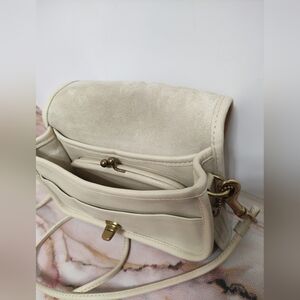 RARE Vintage Coach 9385 Shoulder Purse Kisslock Bone